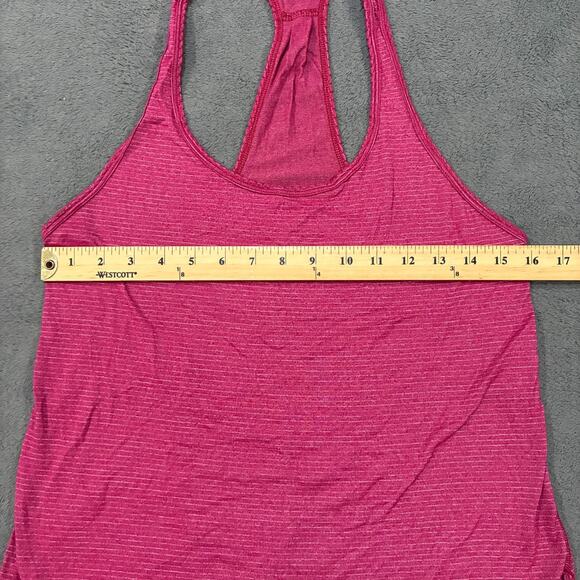 Lululemon 105 F Singlet Pink Heather Lightweight Yoga Tank Top Womens Size 2 - Picture 4 of 8